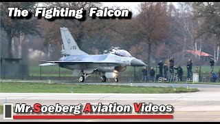 F16 TAKES TO THE  SKY,  Neth. AF at Volkel