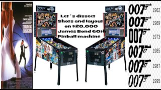 Let´s dissect Shots and layout on $20,000 James Bond 007 60th Pinball machine