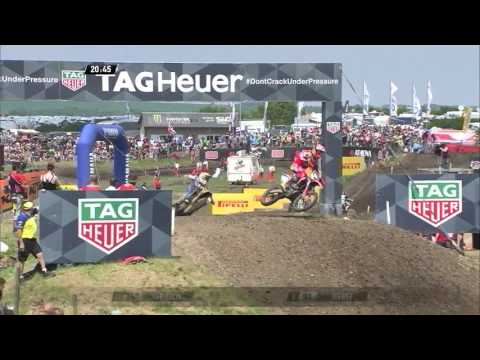 MXGP of Germany_Jeremy Seewer passes Michele Cervellin
