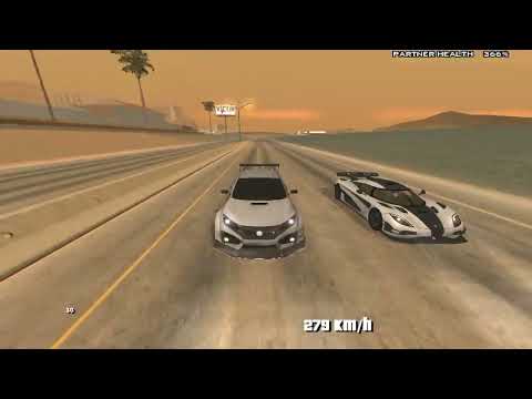 2000 HP Civic Vs Koenigsegg ONE:1