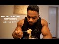 Full Day of Eating and Training For Competition | 20 Days Out | Vegan Bodybuilding