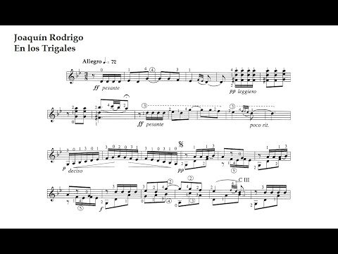 Joaquín Rodrigo. En los Trigales
