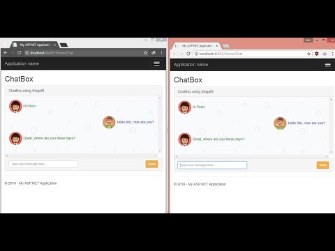 Introduction to SignalR in ASP.NET MVC - Chat Application