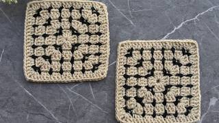 Crochet Pillow Granny Square