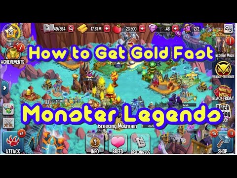 HOW TO GET GOLD FAST IN MONSTER LEGENDS