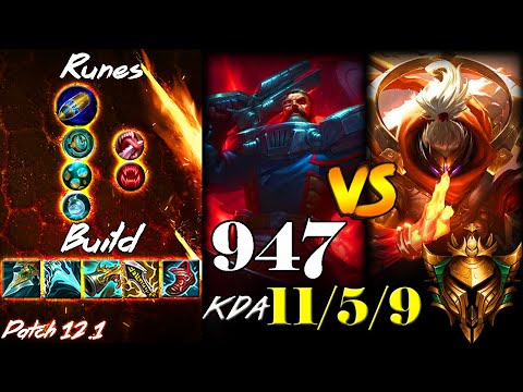 [ 947 ] Gangplank vs Jax Top -  Season 12 - Gold