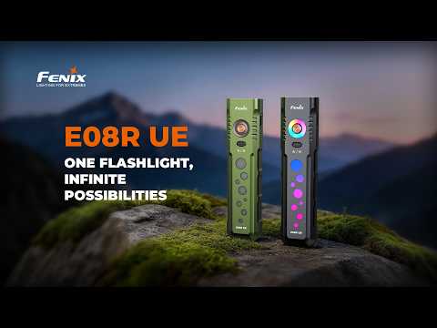 Video Fenix E08R UE — Multiple Light Sources Dual-Control Flashlight
