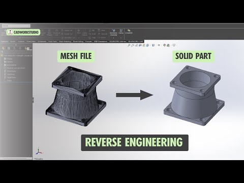 Tutorial Solidworks Reverse Engineering, Convert stl/mesh file to Solid part