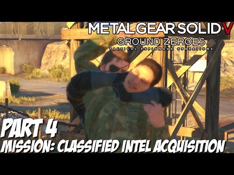 Metal Gear Solid 5 Ground Zeroes Gameplay Walkthrough Part 4 - Classified Intel Acquisition