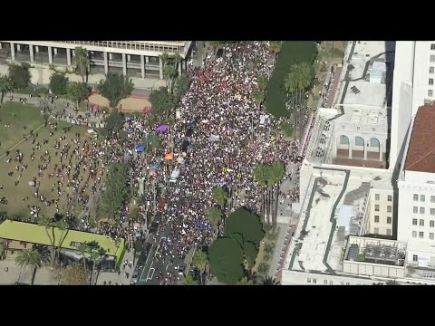 Live anti-ICE protest in Los Angeles