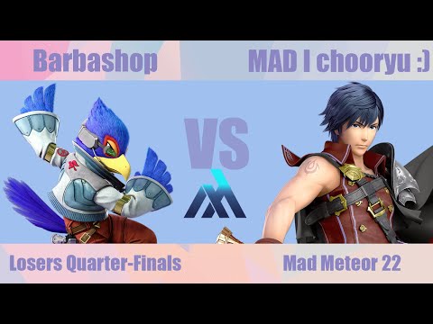 chooryu :) (chrom/cloud) vs barbashop (falco). Losers Quarter-Finals, Mad Meteor 22.