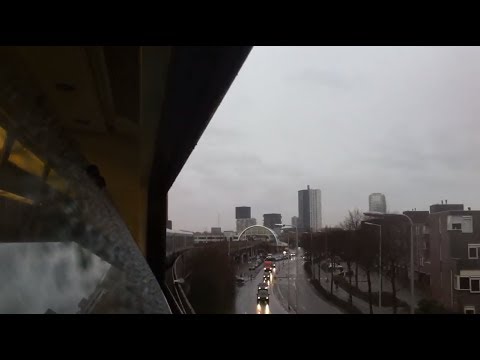 RET Metro Rit vanuit de ruit in de type B van De Akkers naar Spijkenisse Centrum (rechter zijde)