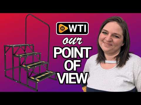 RV Mobile Home Steps with Handrail - WTI product video review