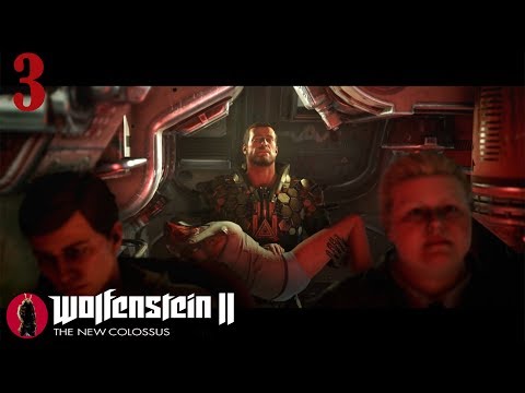 Wolfenstein 2 The New Colossus Walkthrough Gameplay Part 3 - Escape - (PS4 Blind Lets play)