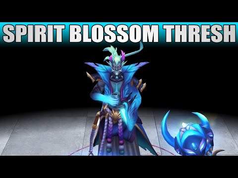 Spirit Blossom Thresh Sapphire Chroma - League Of Legends