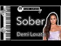 Sober - Demi Lovato - Piano Karaoke Instrumental
