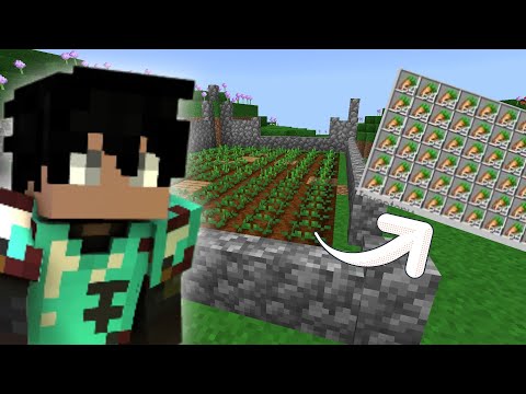 Unbelievable! Obyasi builds a carrot farm in Minecraft! (Tagalog)