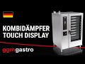 Commercial Combi Steamer - Touch Control – 10× GN 1/1 – with Automatic Wash System, Core Temperature Probe, Boiler & Interior Rack