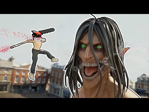Eren vs Chainsaw Man / ANIMATION