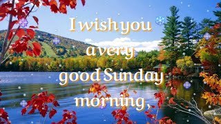 I wish you a very good Sunday morning 💞💕 whatsapp video message, greetings