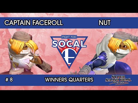 Fight For SoCal 8 - Captain Faceroll (Sheik) VS Nut (Sheik) - SSBM - Winners Quarters