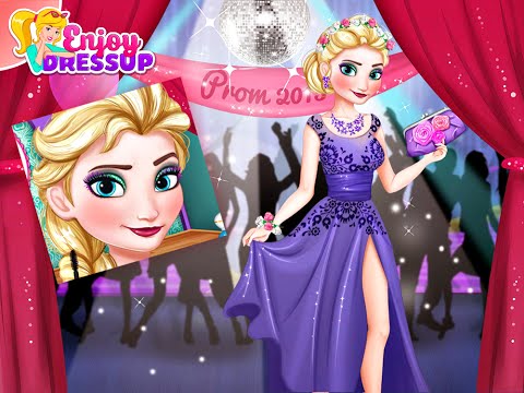 Frozen Elsa Games- Elsa Prom Night- Fun Online Fashion Games for Girls Kids