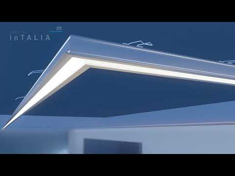 LED Profile "inTalia" -  multi systems, multi combinational recessed  led profile.
