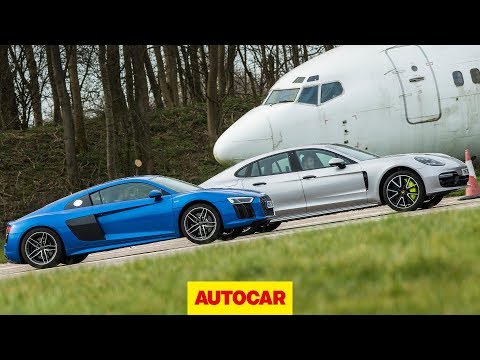 Drag race: Audi R8 vs Porsche Panamera Turbo S E-Hybrid | Autocar