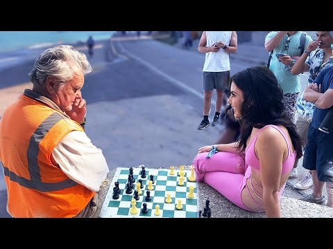 Street Worker And Rave Girl Play Chess