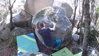 Video thumbnail of El cigronet, 6b+. Can Camps