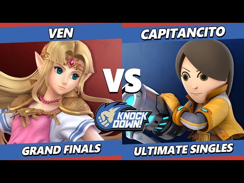 Knockdown 76 GRAND FINALS - Ven (Zelda) Vs. Capitancito (Mii Gunner) Smash Ultimate - SSBU