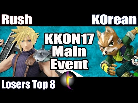 KKON17 Main Event: SSB Wii U - LT8 - Rush vs K0rean