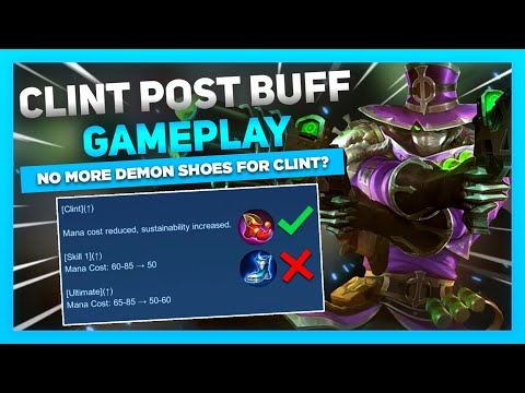 Clint Post Buff Gameplay | No More Demon Shoes For Clint? | Mobile Legends