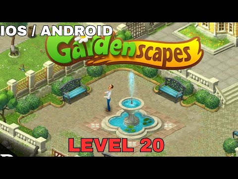 GARDENSCAPES LEVEL 20 - Gameplay Walkthrough (iOS,Android Gameplay) HOMESCAPES gameplay