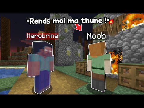 J'ai troll un noob avec le retour d'Herobrine sur Minecraft..