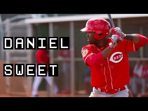Cincinnati Reds Daniel Sweet hitting in spring training