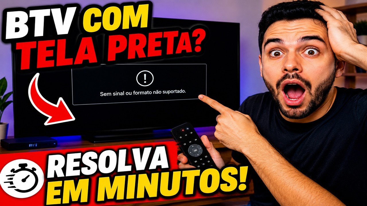 🚨 BTV COM TELA PRETA? APRENDA A RESOLVER TELA PRETA NO VIVO TV! (BTV 11 e BTV 13)