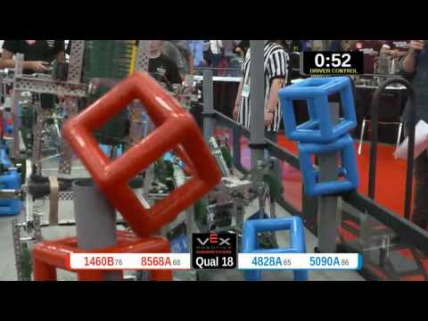 2015 VRC Sci Q18 - 1460B 8568A vs 4828A 5090A - 20 to 49 - VEX Worlds 2015 - Science Division