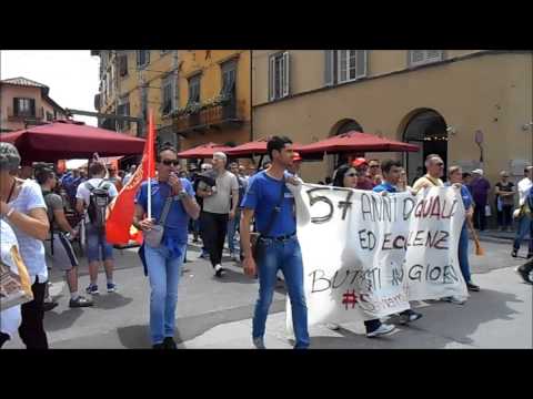 La protesta a Pisa