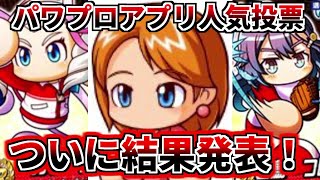 【人気投票】パワプロアプリ人気投票1位決定！！その他のキャラの順位も見ていこう！！【パワプロ2022】【※のどが死んでいます】