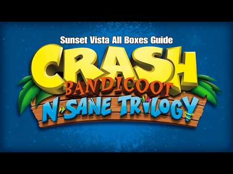 Crash Bandicoot - Sunset Vista All Boxes Guide