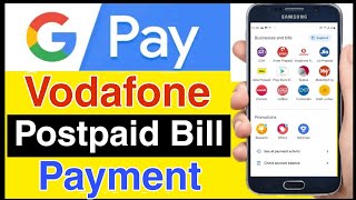 Postpiad Recharge From Google Pay | How to pay mobile postpaid bill |Google Pay Se Vodafone bill |
