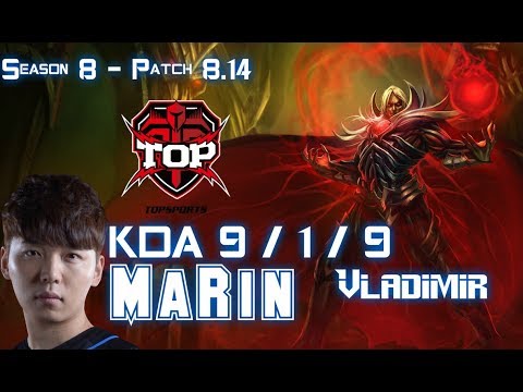 TOP MaRin VLADIMIR vs FIZZ Mid - Patch 8.14 KR Ranked