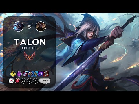 Talon Top vs Kled - KR Grandmaster Patch 14.8