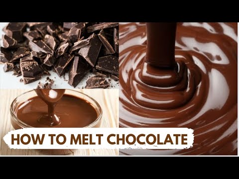 HOW TO MELT CHOCOLATE- BEST WAY! easy way of melting chocolate on stove-top, correct method