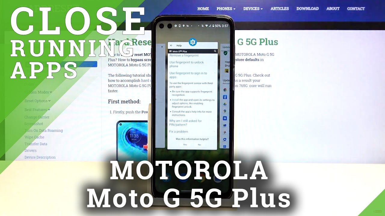 How to Close Running Apps on MOTOROLA Moto G 5G Plus – Speed Up Device