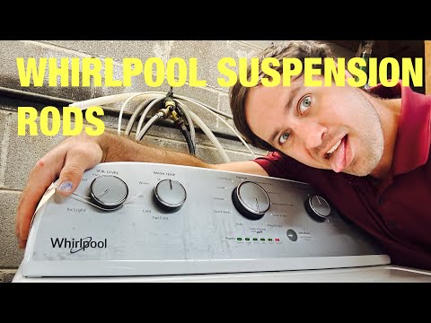 How to fix a Whirlpool washer getting off balance! More suspension rods. Quick W11130362 swap.