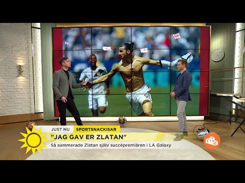 "Jag gav er Zlatan" Så summerar stjärnan själv sin USA-premiär - Nyhetsmorgon (TV4)
