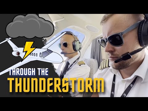 Cessna Citation 550 Flight | Through The Thunderstorm