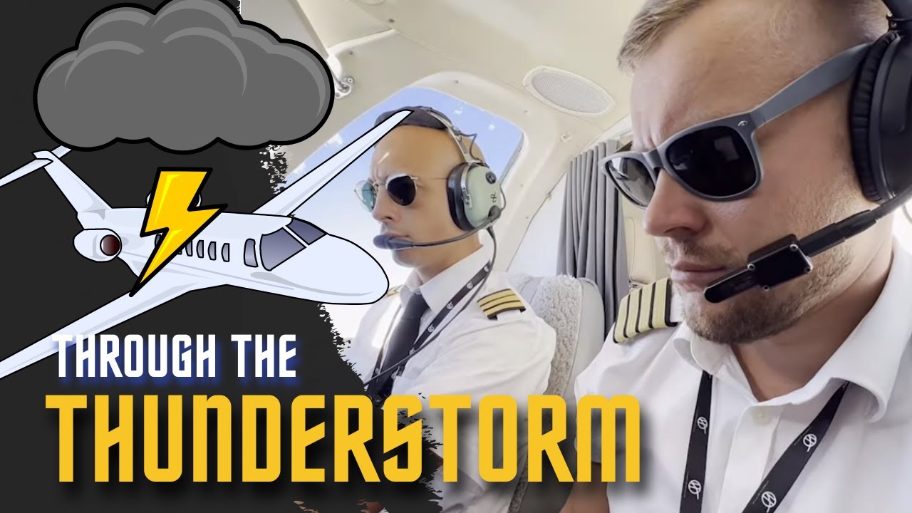 Cessna Citation 550 Flight | Through The Thunderstorm